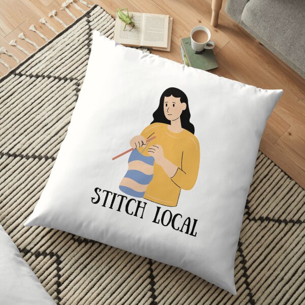 Stitch Local | Crochet Floor Pillow