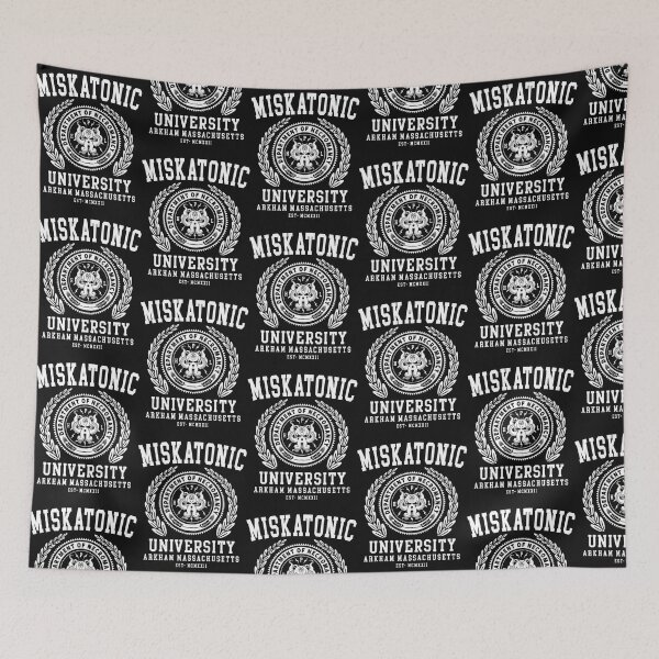 Item preview, CTHULU AND LOVECRAFT - MISKATONIC UNIVERSITY designed and sold by AdeleSchilling.