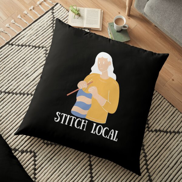 Stitch Local | Crochet Floor Pillow