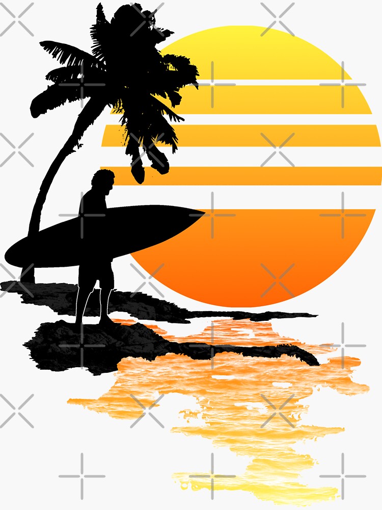 Surfender Sonnenaufgang von BailoutIsland