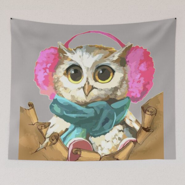 Item preview, The owl protects it from winter. designed and sold by Karine Dupras.