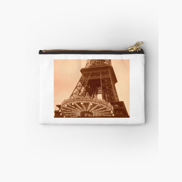 Item preview, Eiffel Tower Carousel in sepia designed and sold by Caroline Clarkson.