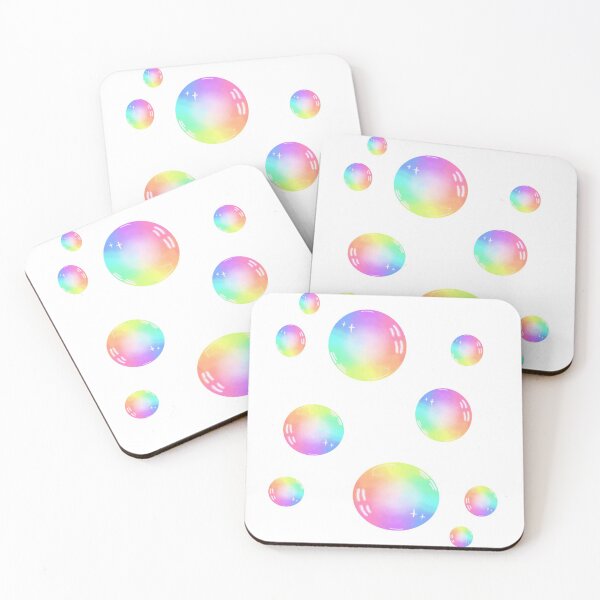 Item preview, Bubbles rainbow & white | Rainbow bubbles white background designed and sold by angieleeart.
