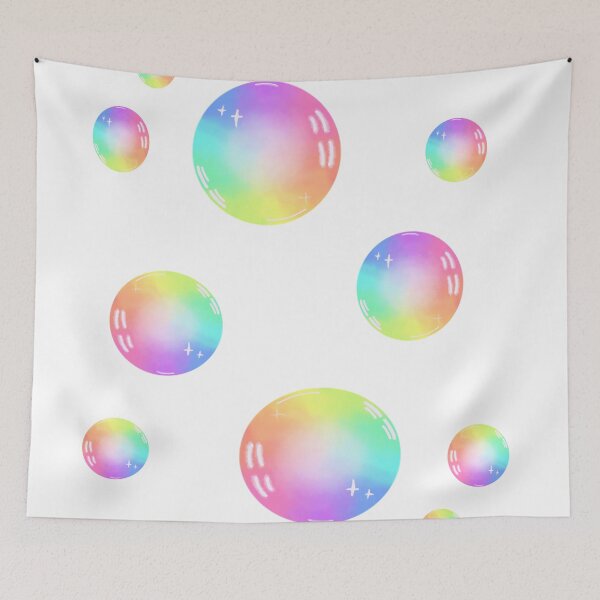 Item preview, Bubbles rainbow & white | Rainbow bubbles white background designed and sold by angieleeart.