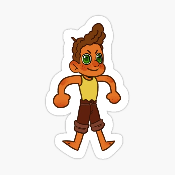 Luca in his human form Sticker for Sale by JuDraw