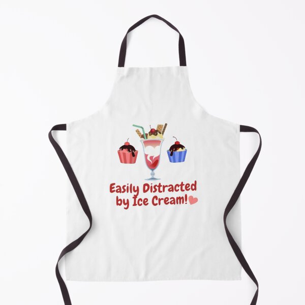 Item preview, Easily Distracted By Ice Cream - Funny design for Ice Cream lovers designed and sold by LethalIy-Yours.