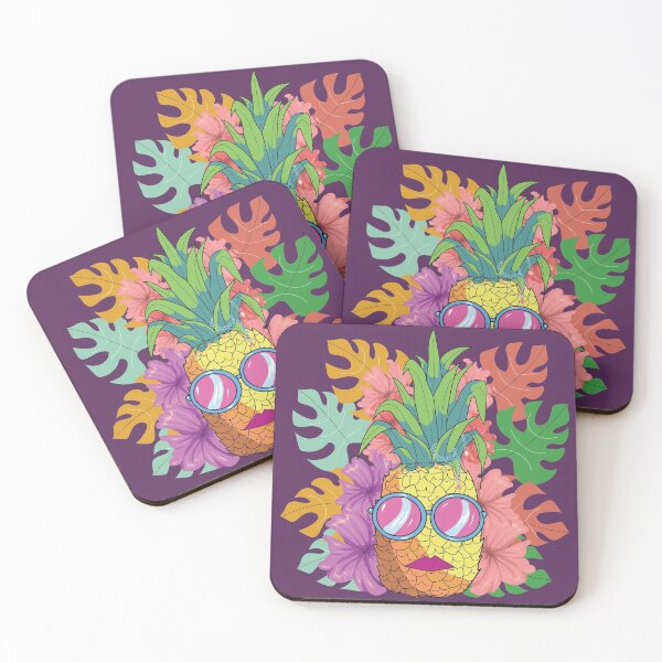 Item preview, Tropical Island pineapple with sunglasses  designed and sold by Miaart365.