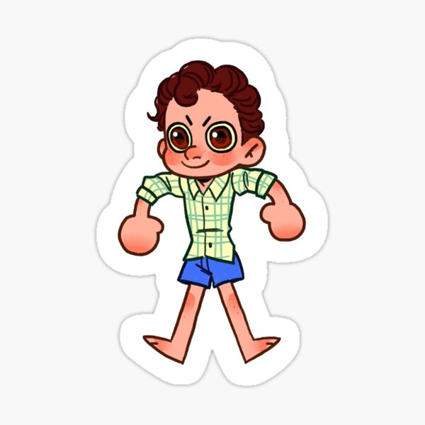 Luca Friends Watermelon Sticker by Curlyredflowers