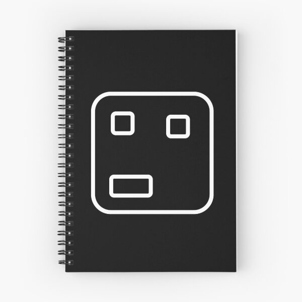 Item preview, Squared Face - Surprised Face (White on Black)  designed and sold by On-The-Roof.