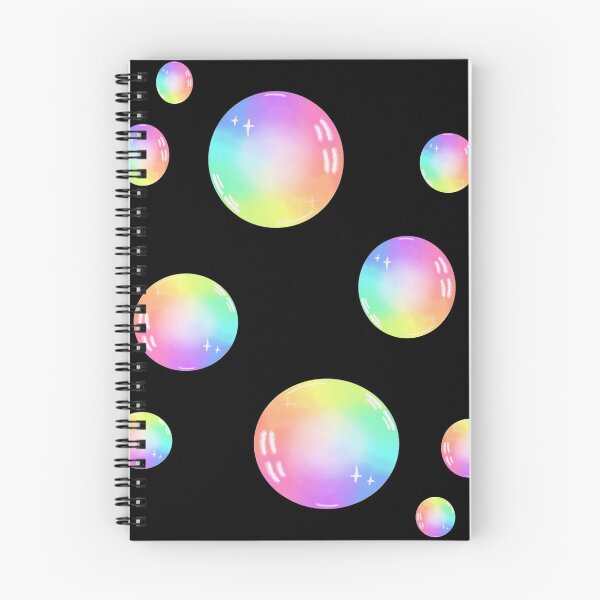 Item preview, Bubbles rainbow & BLACK | Rainbow bubbles BLACK background designed and sold by angieleeart.