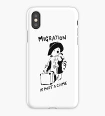 Migration Is Not A Crime - Banksy iPhone Case