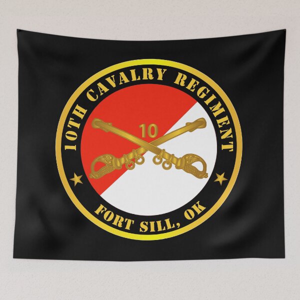 Item preview, Army - 10th Cavalry Regiment - Fort Sill, OK w Cav Branch designed and sold by Military Insignia Products.