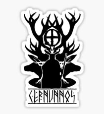 Cernunnos-Celtic God of the woods (dark version) Sticker