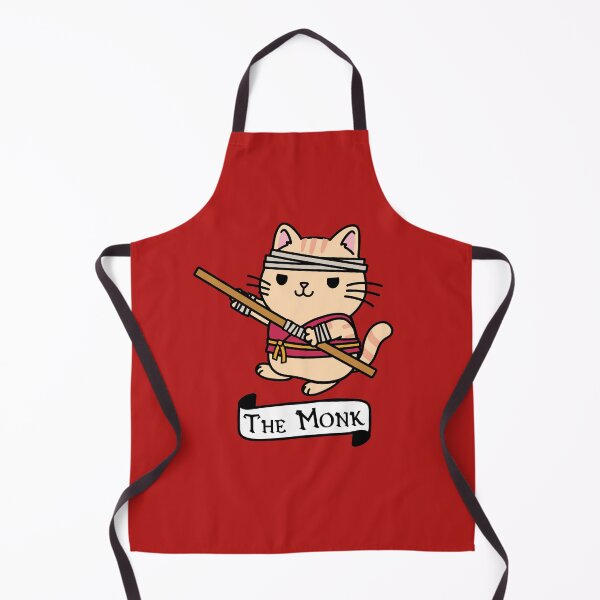 Item preview, The Monk | DnD Cat Tabaxi Monk designed and sold by Cute N' Nerdy Shop.