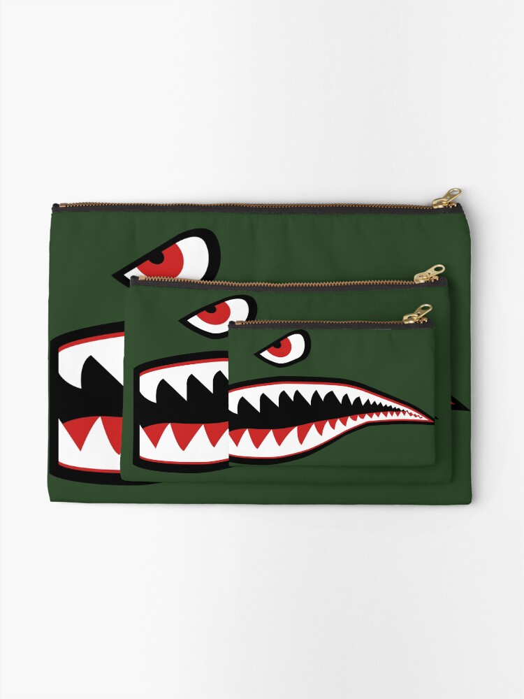 Pochette for Sale avec l'œuvre « Autocollant de dents de requin d