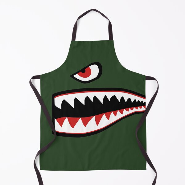 Item preview, WWII Fighter jet sharks teeth decal designed and sold by crossesdesign.
