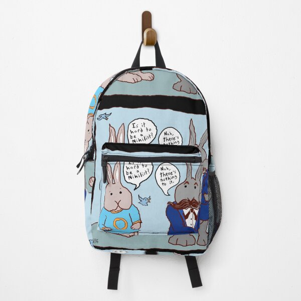 Item preview, Is it hard to be a Nihilist? Nietzsche schools the Bunny funny cartoon designed and sold by davidscohen.