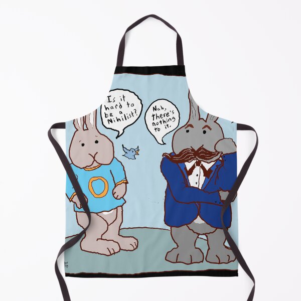 Item preview, Is it hard to be a Nihilist? Nietzsche schools the Bunny funny cartoon designed and sold by davidscohen.