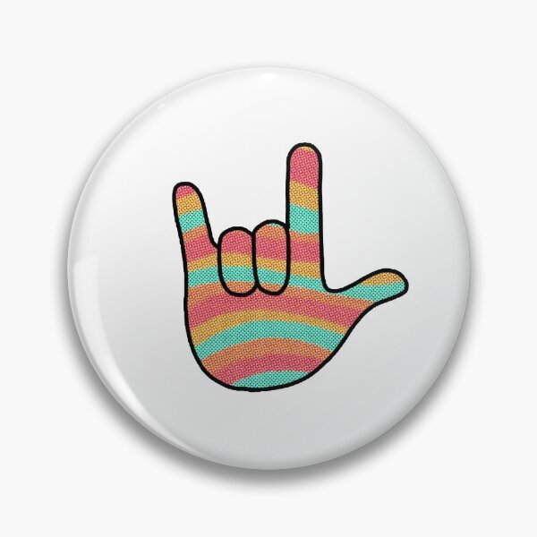 Item preview, Groovy Rainbow I Love You Sign designed and sold by Taylor Barnett.