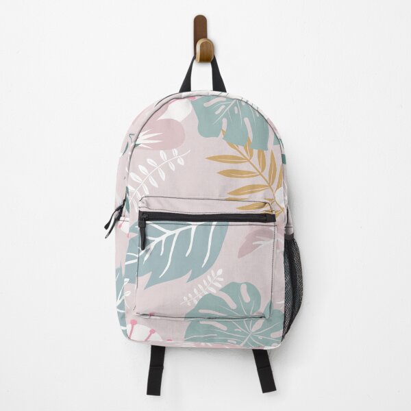 Item preview, Green and Beige Monstera and Flowers Art designed and sold by JooArtPrints ★★★★★.
