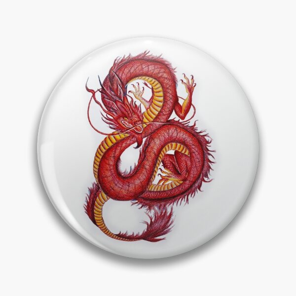 Artikelvorschau, Roter chinesischer Drache entworfen und verkauft von Jasmine Tree.