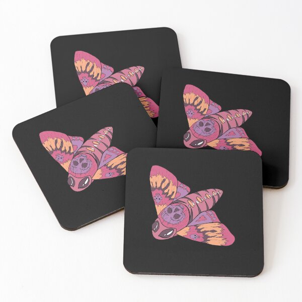 Item preview, pink skull goth moth  designed and sold by HGothMoths.
