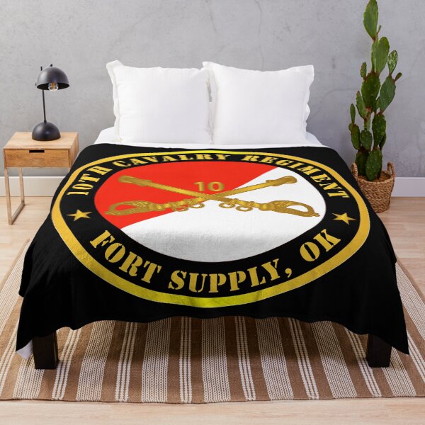 Item preview, Army - 10th Cavalry Regiment - Fort Supply, OK w Cav Branch designed and sold by Military Insignia Products.
