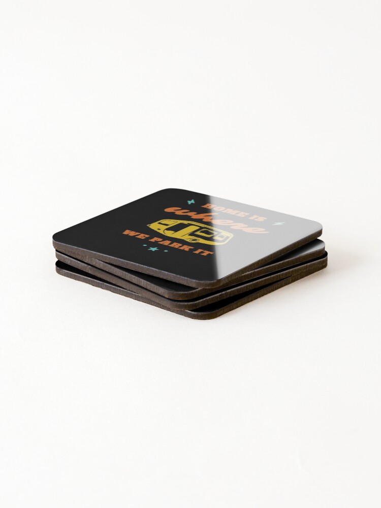 Thumbnail 4 of 5, Coasters (Set of 4), camping time designed and sold by confidence20.