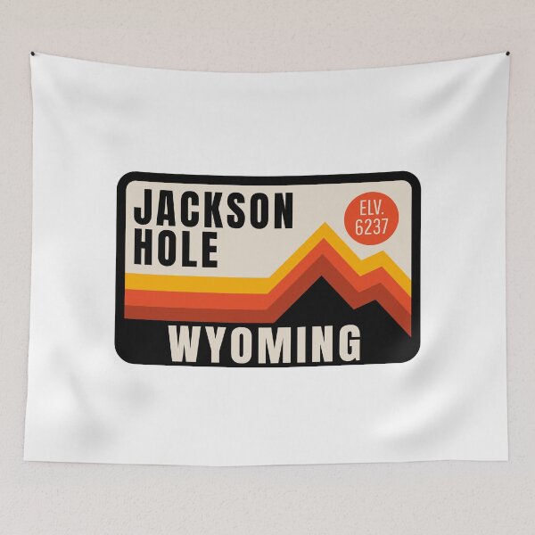 Artikelvorschau, Jackson Hole Wyoming WY Skifahren Wandern Skiwanderung entworfen und verkauft von DESTINATIONS DECAL DOS.
