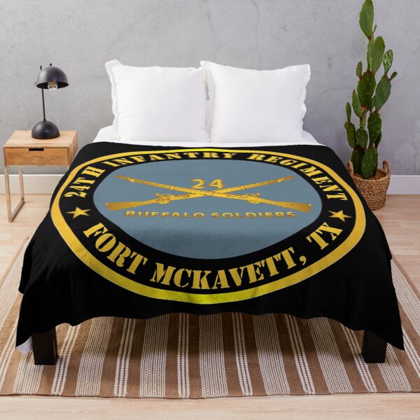 Item preview, Army - 24th Infantry Regiment - Fort McKavett, TX - Buffalo Soldiers w Inf Branch designed and sold by Military Insignia Products.