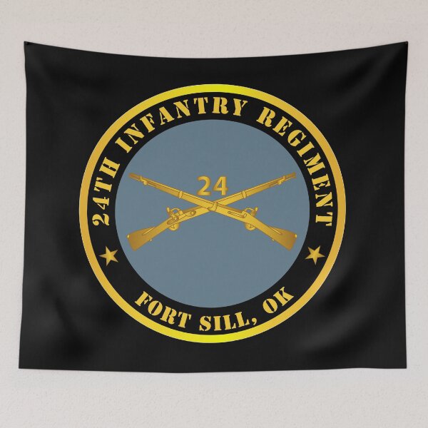 Item preview, Army - 24th Infantry Regiment - Fort Sill, OK w Inf Branch designed and sold by Military Insignia Products.