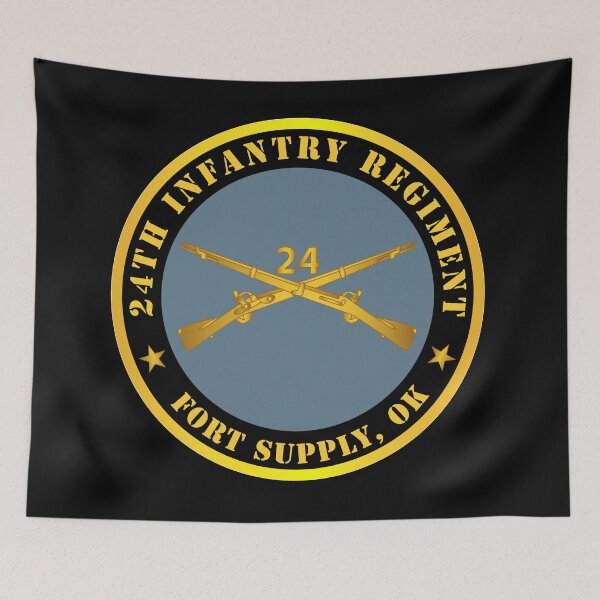 Item preview, Army - 24th Infantry Regiment - Fort Supply, OK w Inf Branch designed and sold by Military Insignia Products.