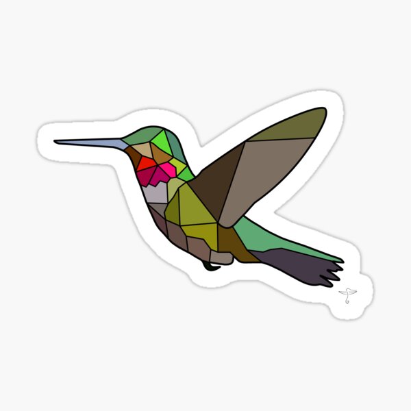 Ruby Throated Sticker