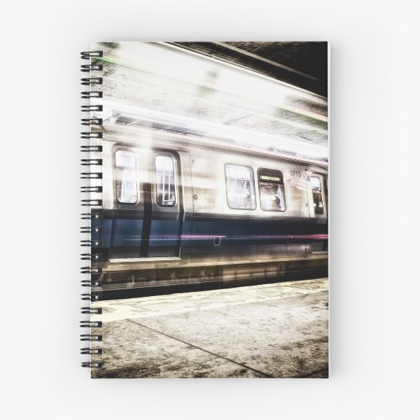 Item preview, Train Arriving Creating Motion Blur on Blueline MBTA Boston designed and sold by Stephen Orsillo.