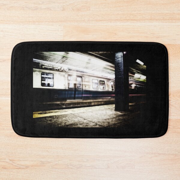 Item preview, Train Arriving Creating Motion Blur on Blueline MBTA Boston designed and sold by Stephen Orsillo.