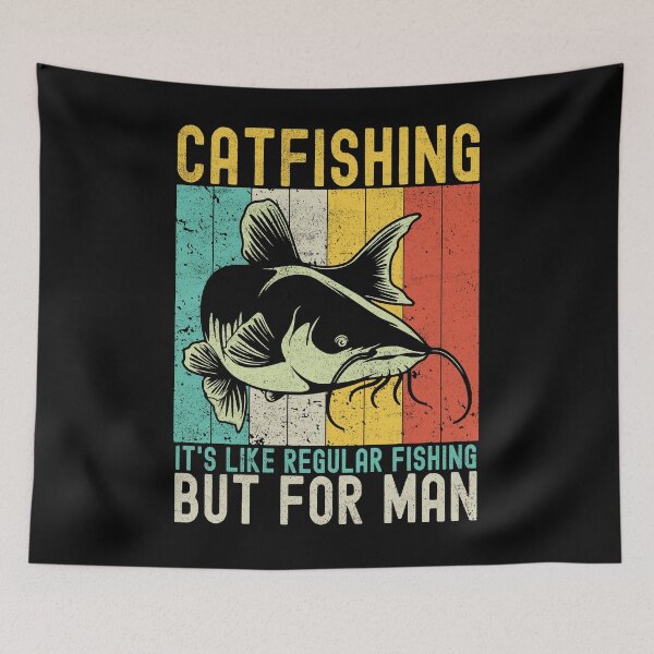 Item preview, Mens Vintage funny catfish quotes- gift for special catfish fisherman-Catfish amateurs  designed and sold by QUEEN-WIVER.