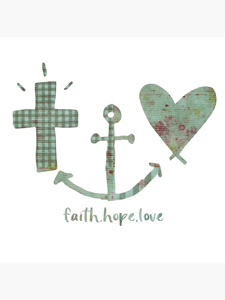 Anchored in faith hope love — Design element — Lightstock