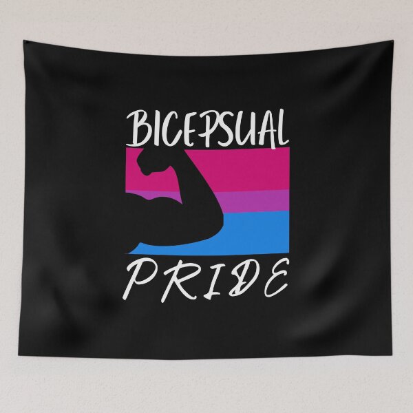 Item preview, Bicepsual. Bisexual Pride designed and sold by Subtle Pride Shop.
