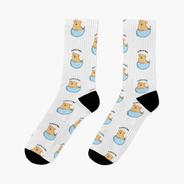Item preview, Pup-puccino Funny Cappuccino Puns  designed and sold by punnybone.