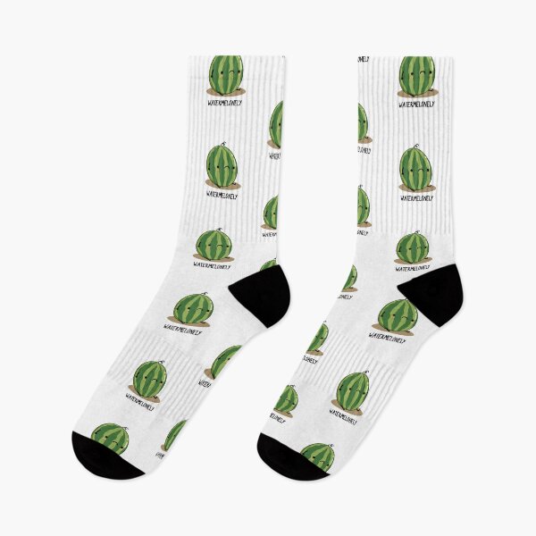 Item preview, Waterme-lonely Watermelon Funny Fruit Puns  designed and sold by punnybone.