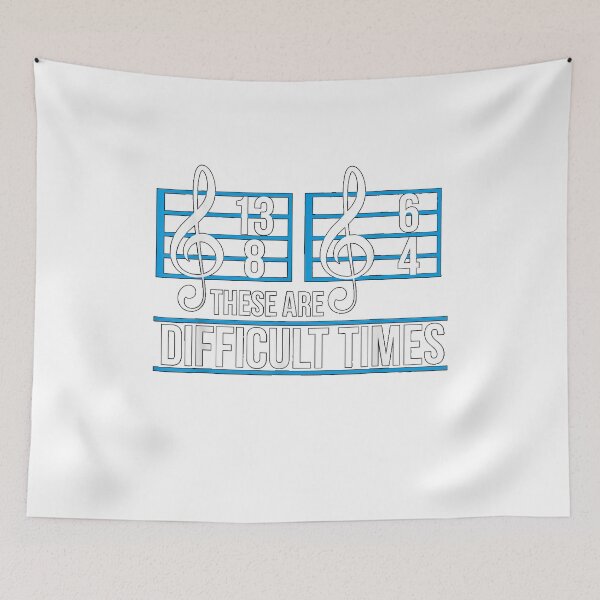 Item preview, These Are Difficult Times Music Teacher Student Note Design designed and sold by TiffanyFendrick.
