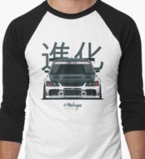 Lancer Evo IX (white) Men's Baseball ¾ T-Shirt