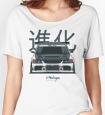 Lancer Evo IX (white) Women's Relaxed Fit T-Shirt