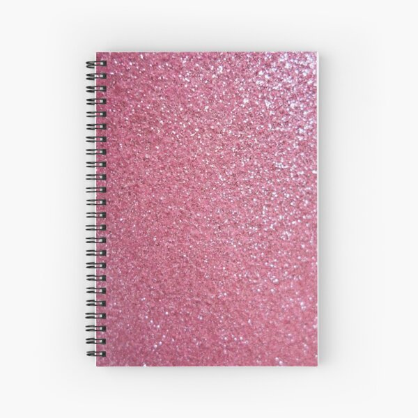 Glitter pink Spiral Notebook