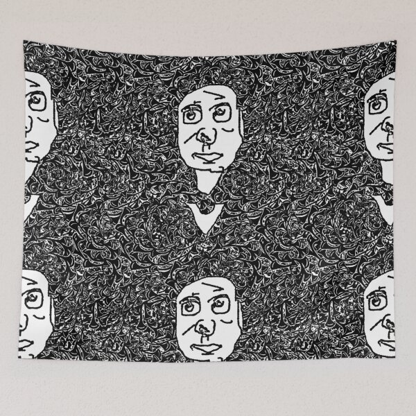 Item preview, Psychedelic, face, Rock & Roll, Mod, Rocker, paisley designed and sold by Stacey Lazarus.