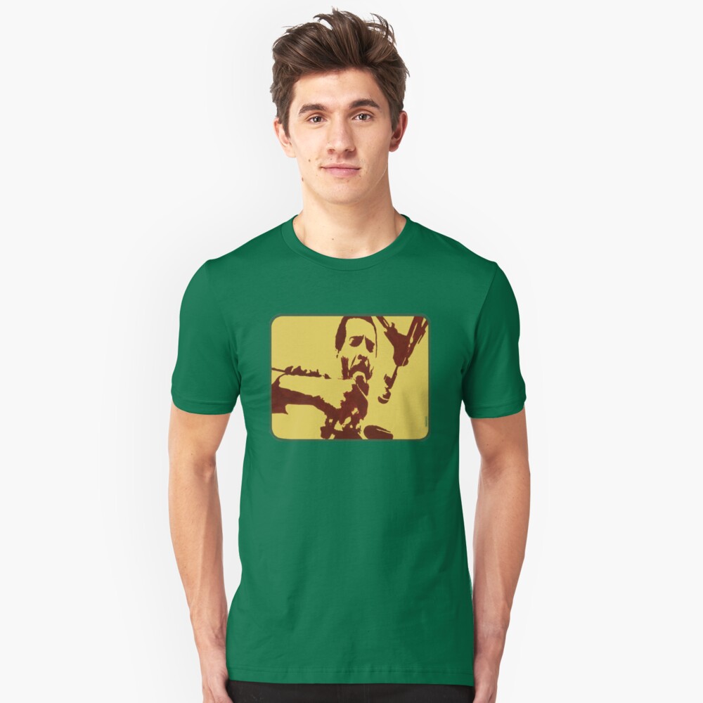 Richie Havens at Woodstock (drawing) Slim Fit T-Shirt