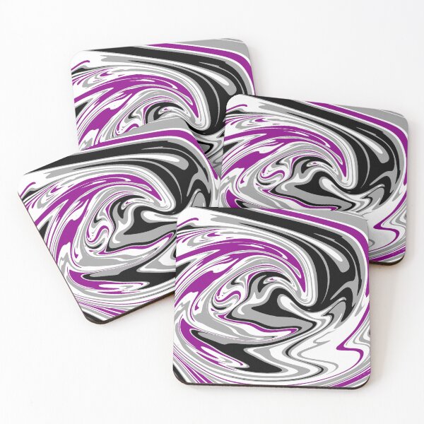 Item preview, diseño de remolino de bandera asexual designed and sold by dangerousfrog.
