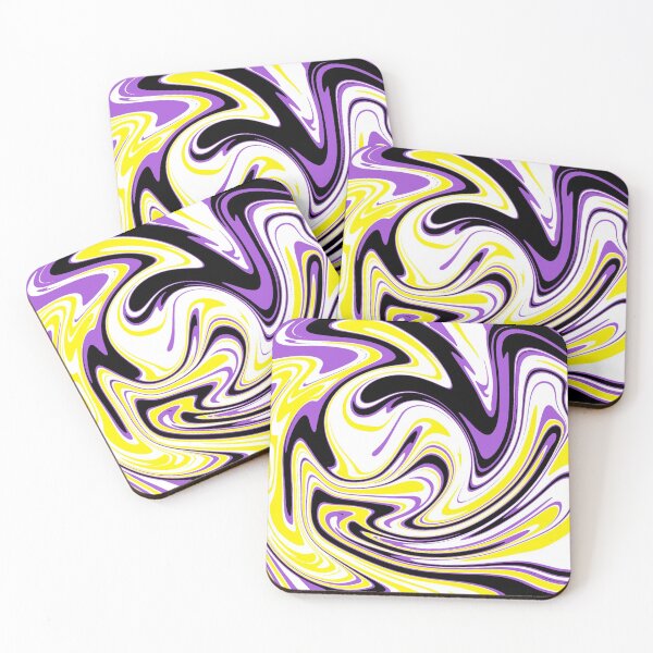 Item preview, non-binary flag swirl design designed and sold by dangerousfrog.
