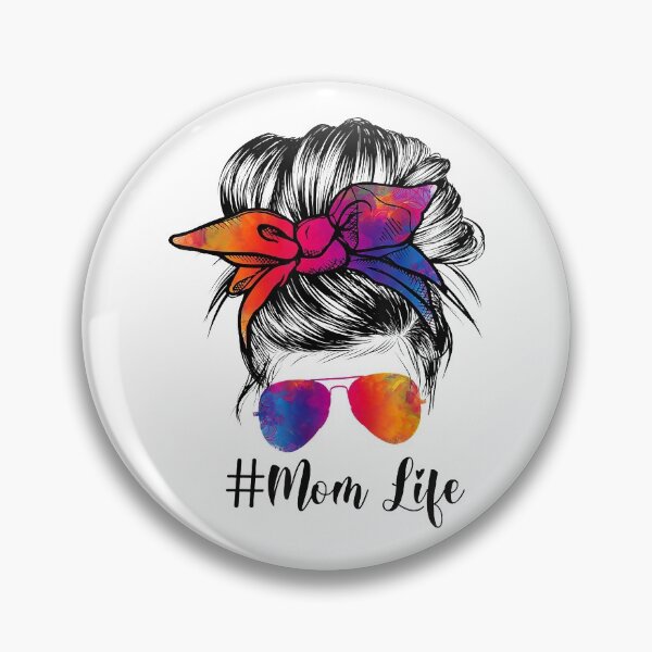 Item preview, Funny Messy Hair Bun Women Mothers Day Tee T-Shirt designed and sold by HammonArt.