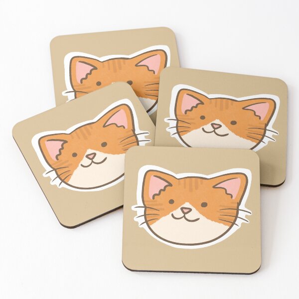 Item preview, orange kitty designed and sold by Samantha Mutrey-Swain.